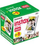 Fujifilm Instax Mini Instant Film, 10 Sheets (5-Pack)