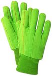 MAGID MultiMaster Double Palm Canvas Gloves with Knit Wrist, 12 Pairs, Size Men's (Fits Large) (796KW)