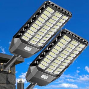 CEDIO 10000W Solar Lights Outdoor,IP 67 Waterproof Street Light for Yard