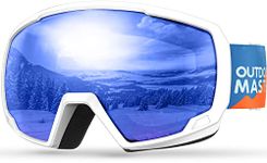 OutdoorMaster Kids Ski Goggles, Snowboard Goggles - Snow Goggles for Kids,Youth with Anti-Fog 100% UV Protection Spherical Lens - Bluebird Day