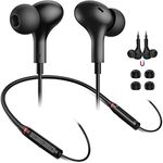 Bluetooth Neckband Headphones for Samsung S24 in-Ear Magnetic Earbuds Noise Canceling Stereo Sound Mic Wireless Headset for iPad Air Pro iPhone 15 14 Galaxy Z Flip 6 Fold 5 A55 S23 S22 S21 Pixel 8 7 6