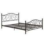 DHP Victoria Metal Platform Bed, Queen, Bronze