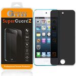 for iPod Touch 7 / iPod Touch 6 / iPod Touch 5 Tempered Glass Screen Protector [Privacy Anti-Spy], SuperGuardZ, 9H Anti-Scratch, Anti-Bubble [Lifetime Replacements]