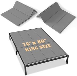 Voyla Upgraded S-Curved Ultra Heavy Duty Bunkie Board King Size 76"x80" 12mm Non-Slip & Noise-Free Moisture-Resistant Bed Bunkieboards