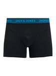 JACK & JONES Mens Boxer Shorts/Trunks 'JACWAISTBAND' (3-Pack) (Asphalt/Hawaiian/Red) XL