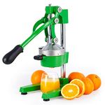 CO-Z Hand Press Juicer Machine, Manual Orange Juicer and Professional Citrus Juicer for Orange Juice Pom Lime Lemon Juice, Commercial Lemon Squeezer and Orange Crusher, Easy to Clean, Green