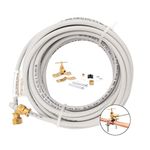 PEX Ice Maker Installation Kit ââ‚¬â€œ 25 Feet of Tubing For Appliance Water Lines With Self Piercing Saddle Valve For Quick Installation, 1/4ââ‚¬Â Compression Fittings, Flexible Hose For Potable Drinking Water