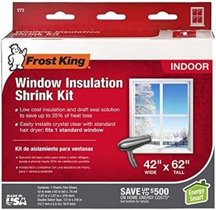 Frost King V73H Shrink Film Window KIT, 1-Pack, Clear, Transparent