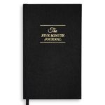 Intelligent Change - The Five Minute Journal, Original Daily Gratitude & Reflection Journal, Manifestation Journal for Mindfulness, Undated Daily Journal with Gold Foiling, Plastic-Free, Bold Black
