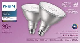 Philips 478552 LED 90W PAR38 Bright White Basic Bulb, 2 Pack