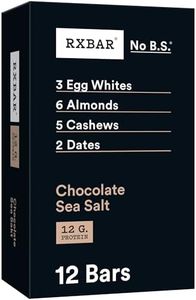 RXBAR Protein Bars, Protein Snack, Snack Bars, Chocolate Sea Salt, 22oz Box (12 Bars)