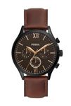 Fossil Fenmore Midsize Analog Black Dial Men's Watch-Bq2453 - Leather