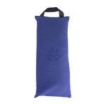 Yoga-Mad Shingle Yoga Sand Bag | Cotton Cover | 42cm x 18cm | Durable Carry Handle | 3 Colours Available Hot Pink/Blue/Purple (Blue)