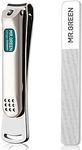 MR.GREEN Nail Clippers Curved Blades Fingernail Cut Nippers Manicure Scissors Stainless Steel Pedicure Tools (Large+Glass File)