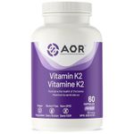 AOR Vitamin K2 MK-7 Form Supplement 120mcg, 60 Caps, Promotes Bone, Liver & Heart Wellness, Enhances Calcium Utilization in Bones, Supports Balanced Blood Clotting, Science-Backed MK-4 & MK-7 Ratios