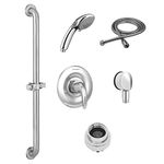 American Standard TU662SG211.002 Commercial Shower System Trim Kit 1.5 GPM with 36-Inch Slide-Grab Bar and Hand Shower, Polished Chrome