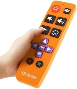 Roku Replacement TV Remote Compatible with Roku TV's ONLY (Orange) Big Button TV Remote Control, Simple and Easy to Use, NOT Compatible with Roku Stick or Box (2xAAA Batteries not Included)