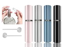 Rizal 6ML Perfume Atomiser, 4pcs Perfume Travel Bottle, Refillable Perfume Bottle, Easy to Refill Mini Perfume Empty Atomisers for Purse, Handbag, Pocket and Luggage.