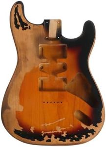 Sunsmile Relic Electric Guitar Body ST Style Nitro Top Alder Wood DIY Guitar Body HSH Relic 3 Tone Sunburst.