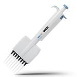 ONiLAB Lab Micropipette, Adjustable Volume 8-Channel Multichannel Pipettors, 50-300μl