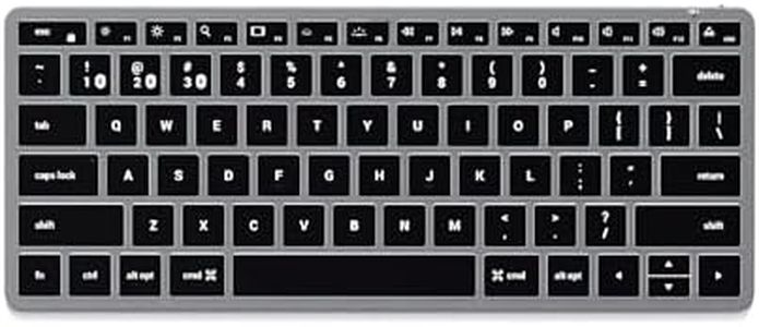 Satechi Slim X1 Bluetooth Backlit Keyboard – Illuminated Keys & Multi-Device Sync – for M2/ M1 MacBook Pro/Air, M2/ M1 iPad Pro/Air, M2 Mac Mini, iMac M1 (Space Grey)