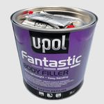 U-POL 3 x Fantastic Polyester 2K Body Filler 3 Litre For Deep Filling Or Finishing Adheres Includes Galvanised & Some Plastics Comes With 2 Hardeners & 1 Spreader