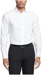Tommy Hilfiger Men's Dress Shirt Regular Fit Essentials, White, 16" Neck 32"-33" Sleeve