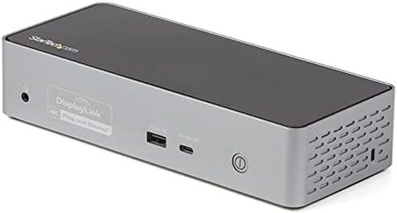 StarTech.com USB C Dock - 4K 60Hz Quad Monitor DisplayPort & HDMI - Universal USB-C Docking Station with 100W Power Delivery - USB Hub with 1x USB Type-C & 3X USB-A, Ethernet, Audio (DK31C4DPPDUE)