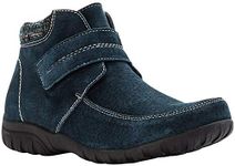 Propet Women's Delaney Strap Ankle Boot, Navy, 4.5 UK