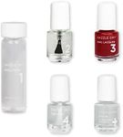 Dazzle Dry Mini Kit 4 Step System - Fast Track Cherry, a classic cherry red with blue undertones. Full coverage cream. (5 Piece Kit / 5 Manicures)