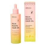 Delhicious Amla Hair Oil & Rosemary Oil for Hair Growth - Rich Roots Hair Loss Treatment for Thinning Hair - Dry Scalp Treatment with Argan Oil - Ayurveda Scalp Oil - Vegan, SLS Free - 100ml