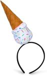 Dress Up America Ice Cream Cone Headband - Ice Cream Party Hat - Costume Party Accessory Headband