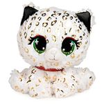 P.Lushes Designer Fashion Pets Limited-Edition 24kt Carti Snow Leopard Premium Stuffed Animal Soft Plush, Gold Metallic, 6”