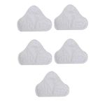 Cleaning Cloths for Home All Purpose 5 Piece Replacement Steam Mop Microfiber Cloth Pad For X5 Triangle Tow Com Rag Towel Set (White, One Size)