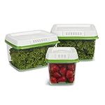 Rubbermaid FreshWorks Produce Saver Food Storage Containers, Set of 3