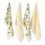 DII Lemon Bliss Kitchen Textiles, Dishtowels, 18x28, 4 Piece