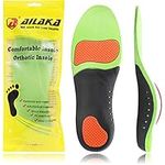 Ailaka Orthotic Cushion Arch Support Shoe Insoles, Shock Absorption Gel Sports Inserts for Flat Feet, Plantar Fasciitis