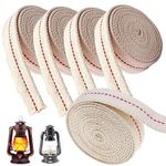 Oil lamp Wick, Lantern Wicks, Flat Cotton Wicks,5 Rolls 3/4 Inch Lamp Oil Wicks for Paraffin Oil Kerosene Based Lanterns and Candle Burners