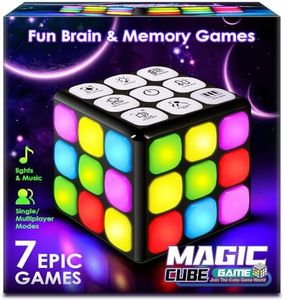 Juego electrónico de Mano -7 Divertidos Dados de Cerebro y Memoria, Juguetes geniales para niños y niñas cumpleaños para niños de 6 a 12 años