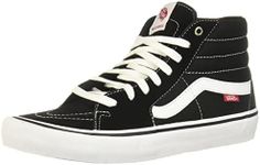 Vans Men's Sk8-Hi Pro Black/White Skate Shoe 8.5