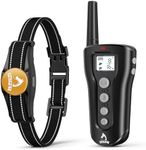 PATPET Dog Shock Collar with Remote - Rechargeable Dog Training Collar with Remote for Small Medium Large Dogs, 1000Ft Dog Collar 3 Training Modes IPX7 Waterproof E Collar for Dogs(Black)