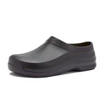 Avia Flame Slip Resistant Clogs for Women, Slip On Work Shoes for Food Service,Ã‚ No Laces - Black, 10 Medium