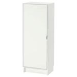 Ikea Billy Book Case (40X30X106 Cm With Glass Door), white