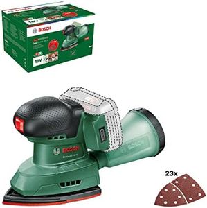 Bosch Cordless Multi Sander EasySander 18V-8 (Without Battery; 18 Volt System; for DIY Woodworking; 3x Sanding Sheets; 20x Sanding Papers; in Carton Packaging) – Amazon Edition