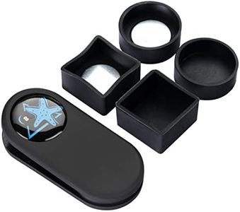 CRICAL Magnetic Pool Cue Chalk Holder, Portable Billiard Chalk Holder with Lid, Fits Round and Square Chalk, Rubber Chalk Case Clips to Pool Table Edge, Chalk Not Included