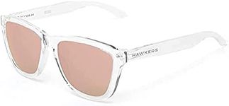 Hawkers Unisex Hawkers - Polarized Air Rose Gold ONE Unsiex Sunglasses, TR18 UV400 Sunglasses, Transparent, 50 UK