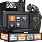 ANCEL HD431 Heavy Duty Truck Scanner, 2024 New Diesel Diagnostic Scan Tool, DPF Regen and Reset for Detroit, Paccar, Lifetime Free Updates, Full System HDOBD & OBD2 Trucks & Cars 2 in 1 Code Reader