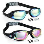 KCDMBUE Swim Goggles - 2 Pack Swimming Goggles Anti Fog No Leaking For Adult Women Men