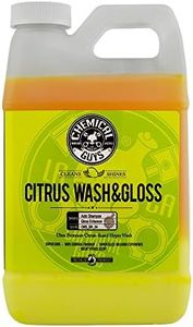 Chemical Guys CWS_301_64 Citrus Wash & Gloss Foaming Car Wash Soap (Works with Foam Cannons, Guns or Bucket Washes) for Cars, Trucks, Motorcycles, RVs & More, 64 fl oz (Half Gallon) Citrus Scent