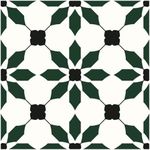 MORCART 8" x 8" Peel and Stick Floor Tile, 20 PCS Vinyl Floor Tiles, Removable and Waterproof Flooring Tiles for Renters, Stick on Floor Tiles for Bathroom, Kitchen, Staircase (Black Green)